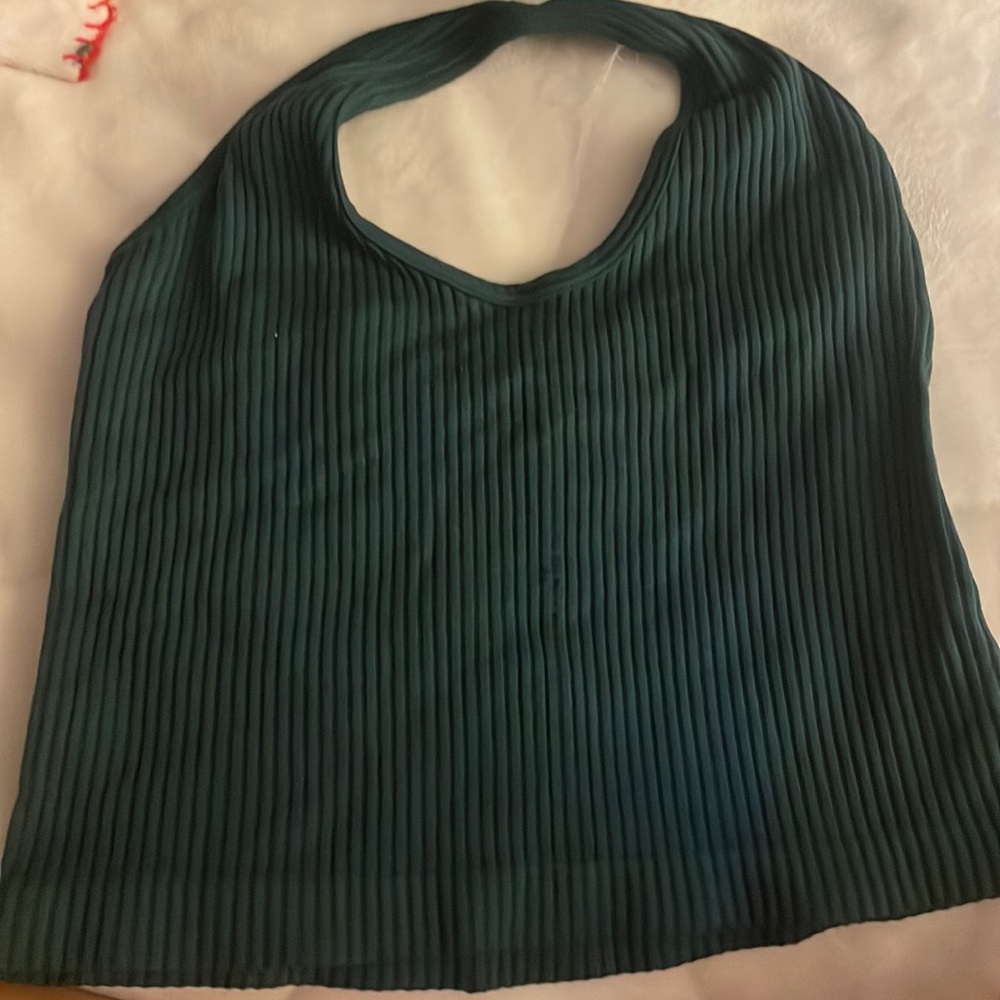 Aura Green Halter Tank